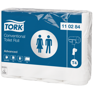 toiletpapir Tork Advance hvid 110284 krt a 24 rl  T4